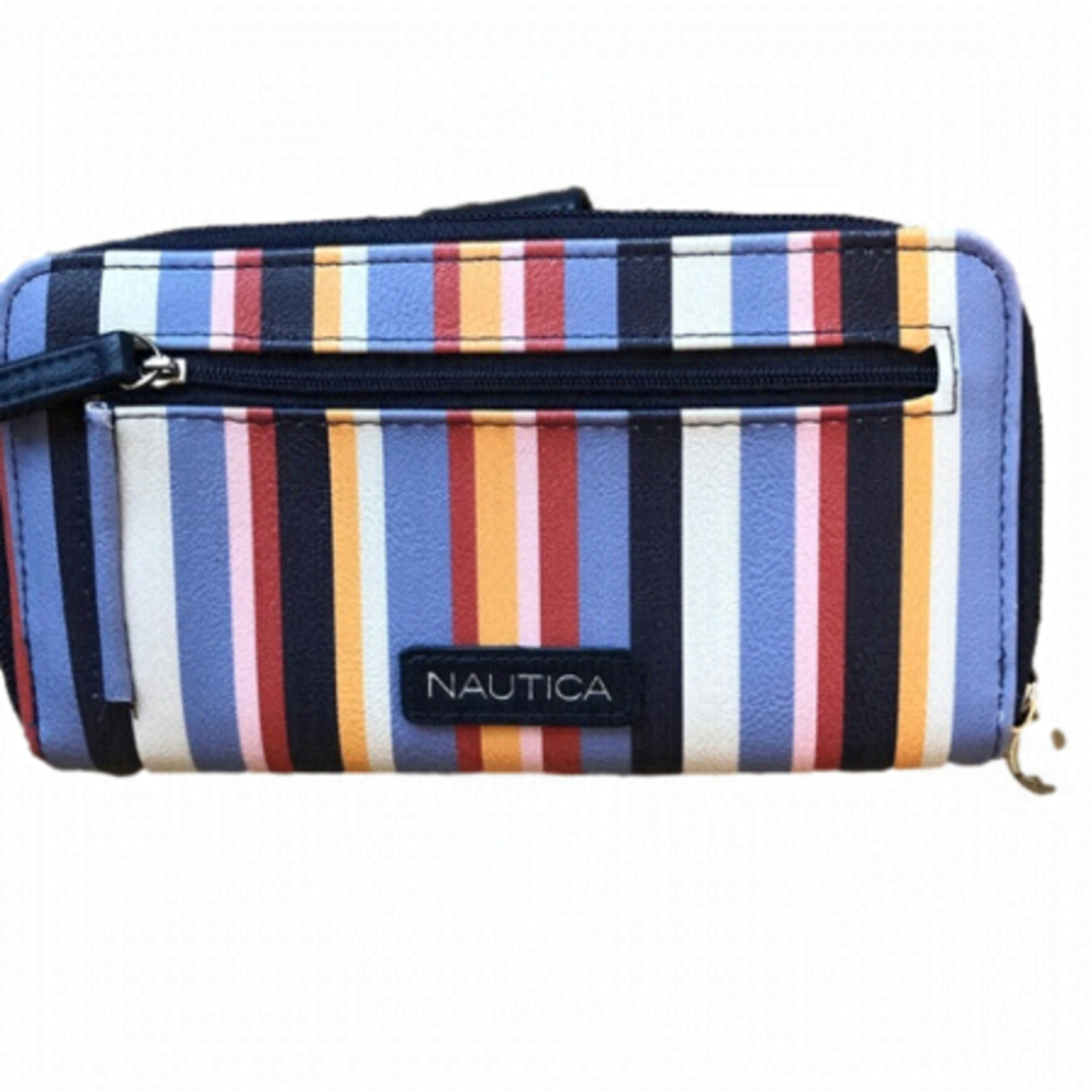 Nautica striped wallet. New condition.